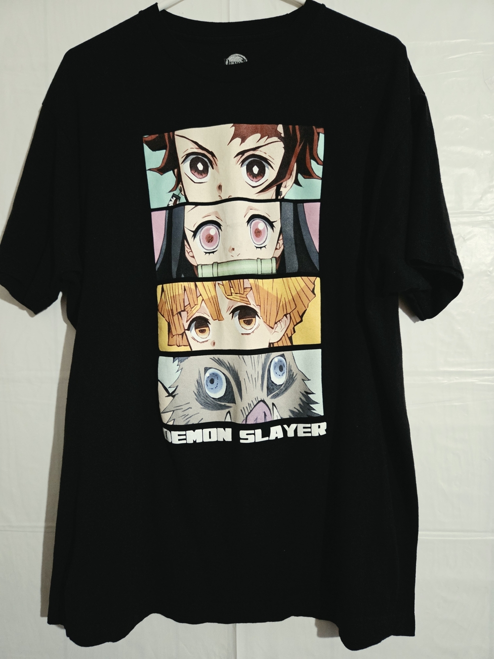 Demon Slayer Unisex Black Graphic Tee Size L